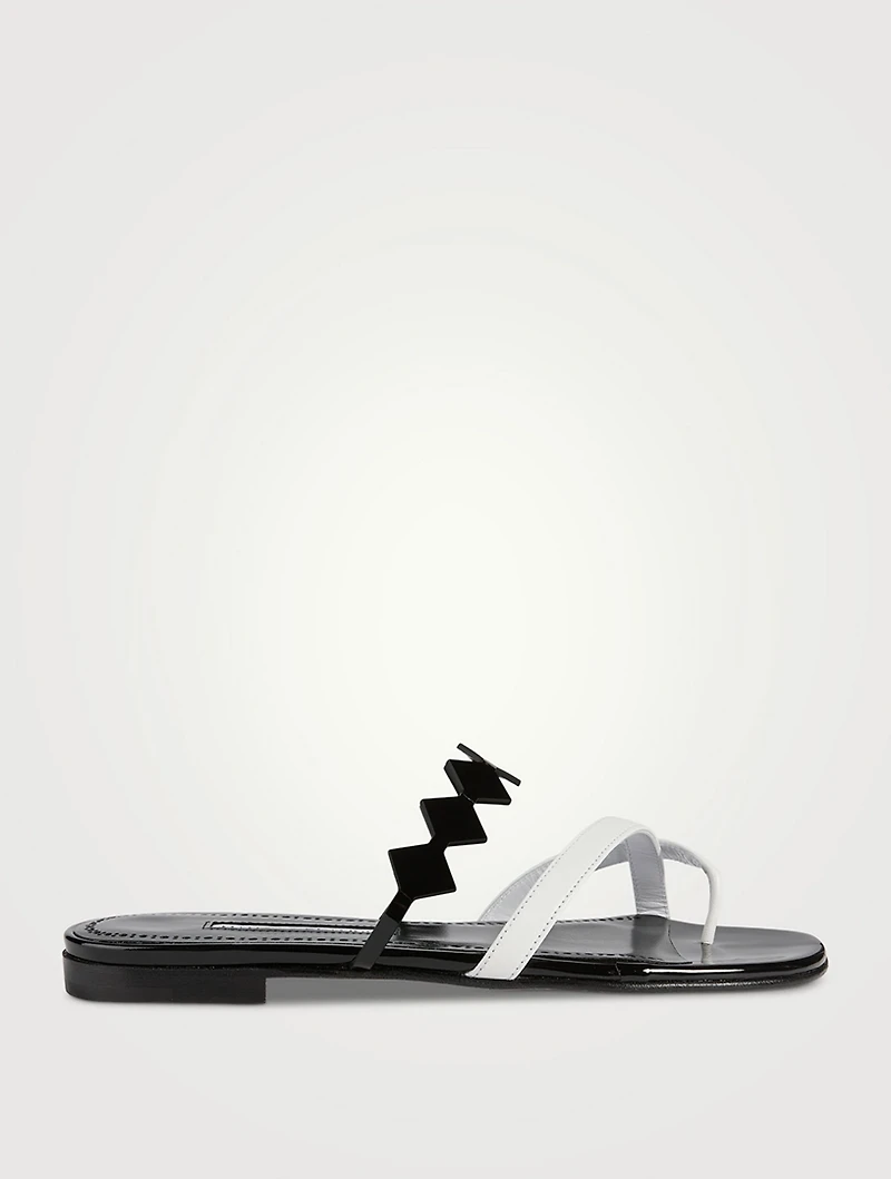 Sulafa Leather Thong Sandals