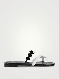 Sulafa Leather Thong Sandals