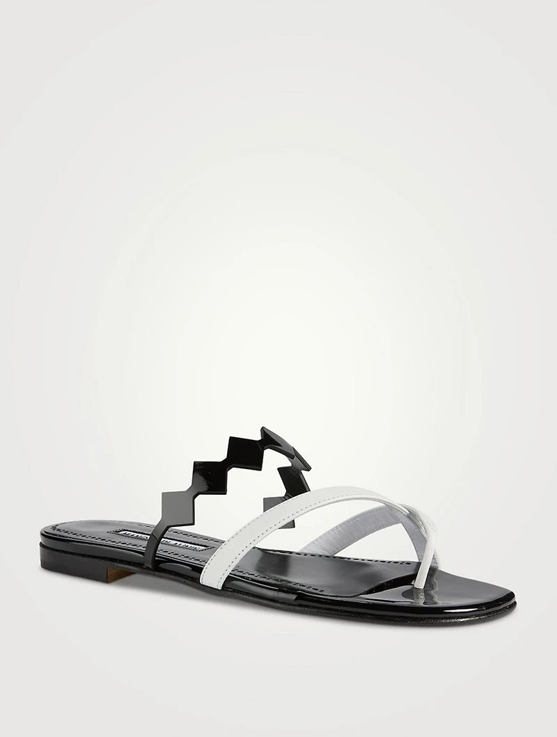 Sulafa Leather Thong Sandals