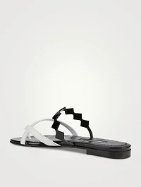 Sulafa Leather Thong Sandals