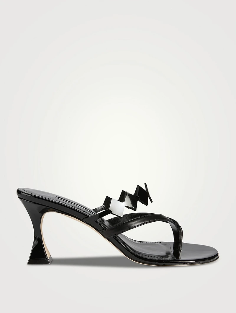 Sulafahi Leather Thong Mules