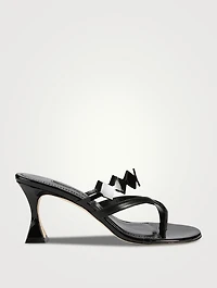 Sulafahi Leather Thong Mules