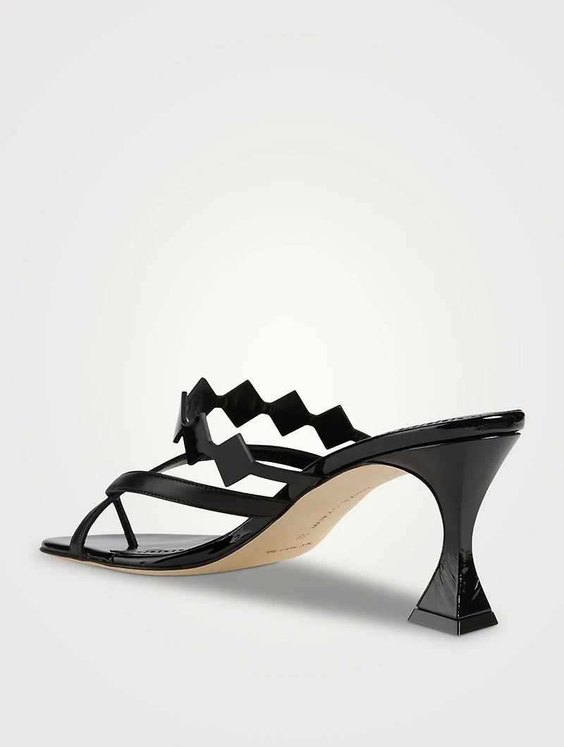 Sulafahi Leather Thong Mules