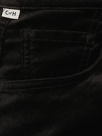 Jolene High-Rise Slim Velvet Trousers