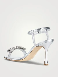 Finah Embellished Metallic Leather Sandals