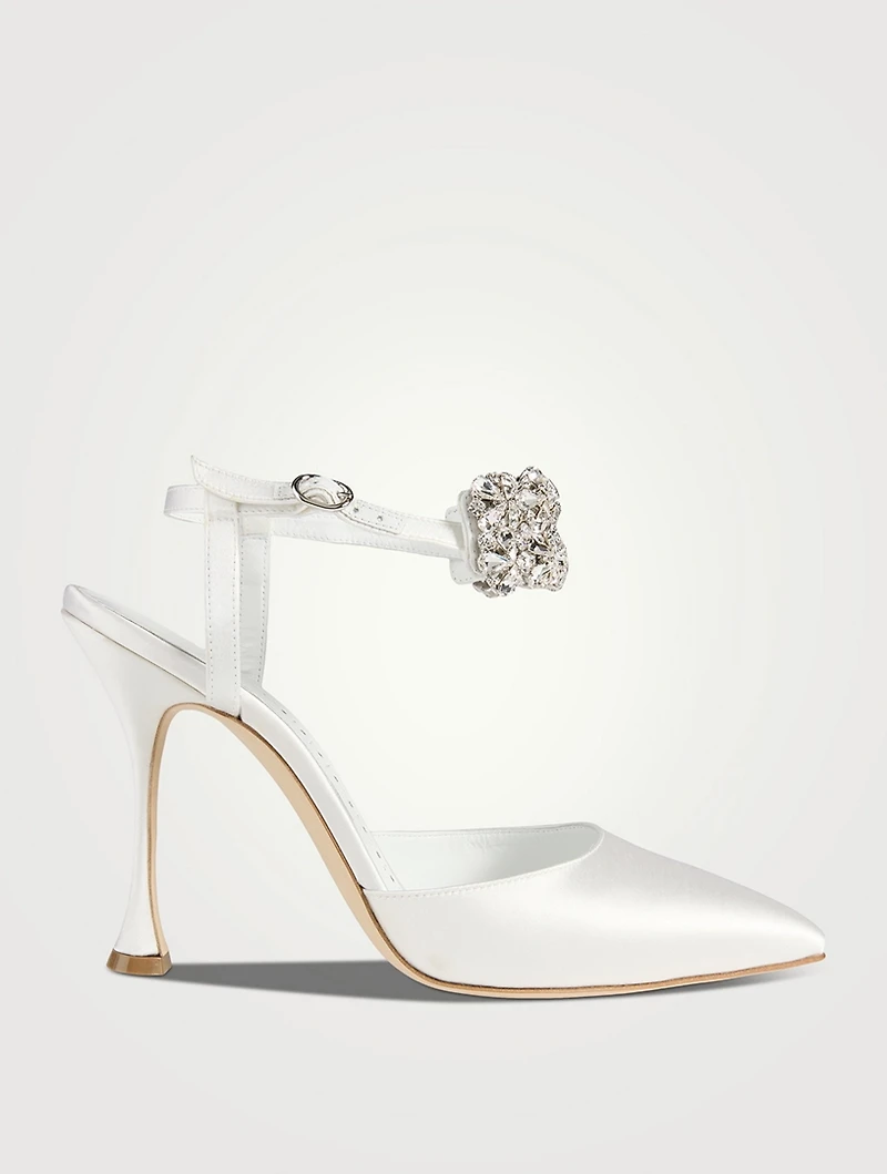 Mabina Embellished Satin Pumps
