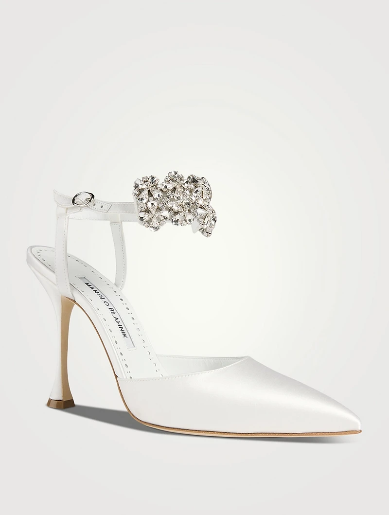 Mabina Embellished Satin Pumps