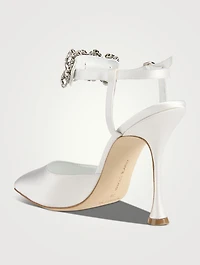 Mabina Embellished Satin Pumps