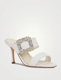 Gable Jewel Silk Mules