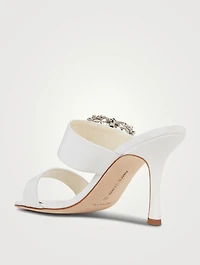 Gable Jewel Silk Mules