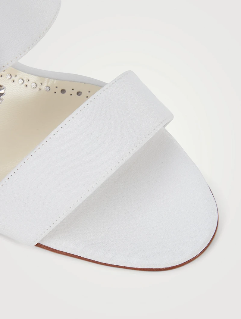 Gable Jewel Silk Mules