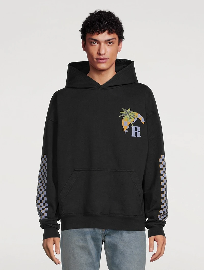 Moonlight Tropics Cotton Hoodie