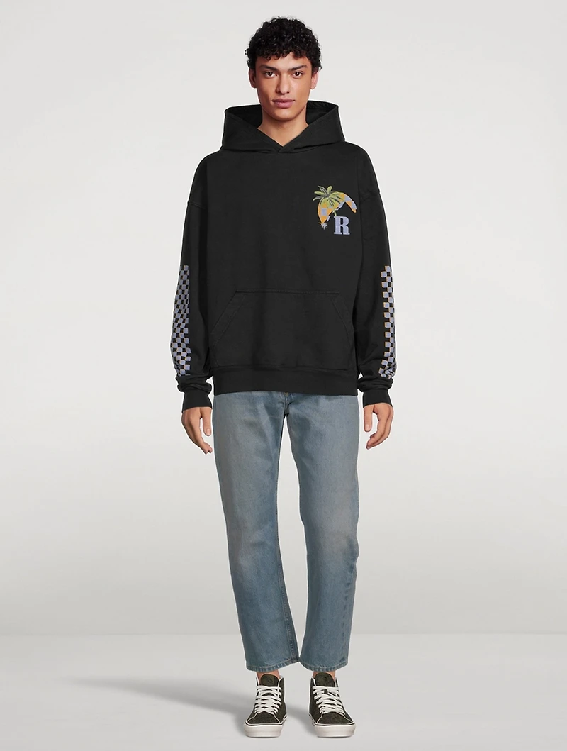 Moonlight Tropics Cotton Hoodie