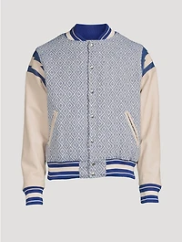 Jacquard Lightning Bomber Jacket