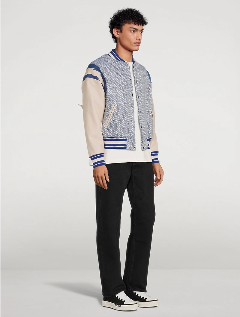 Jacquard Lightning Bomber Jacket