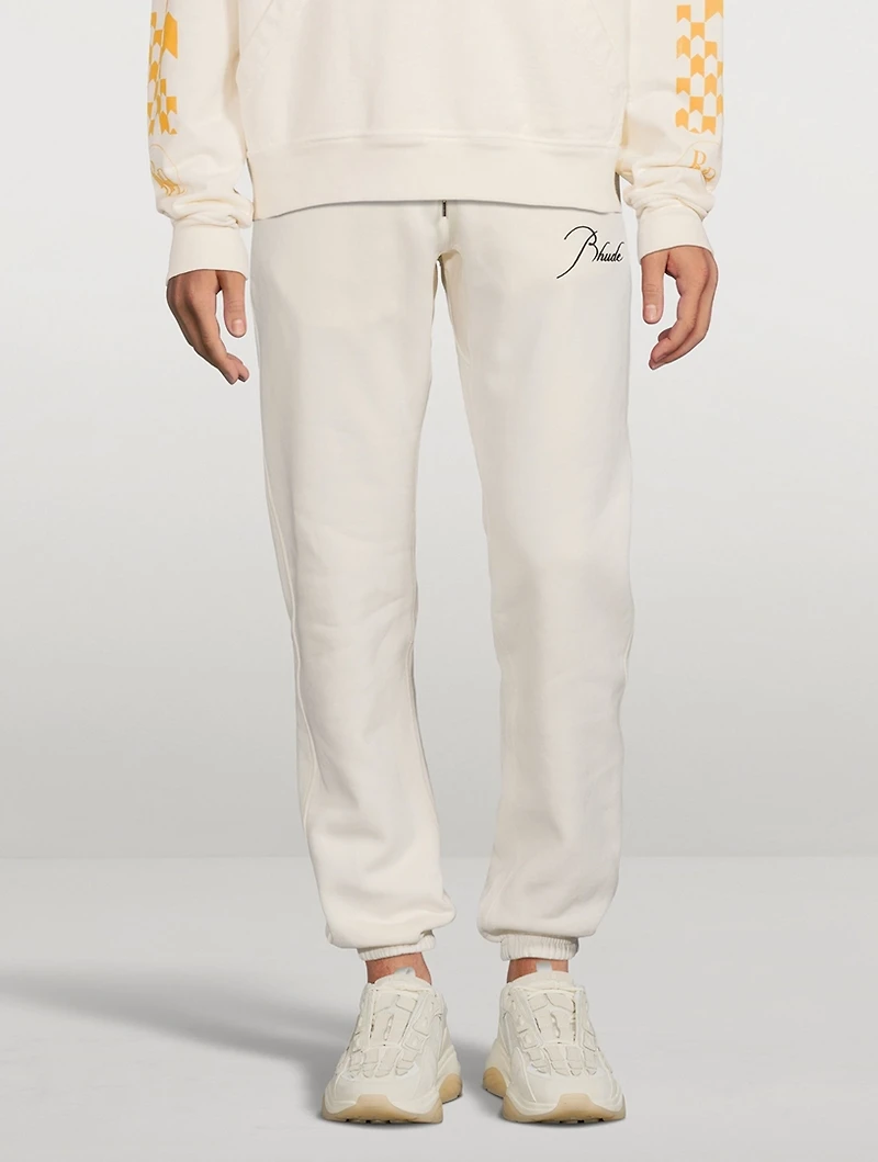 Sweatpants With Cursive Logo
