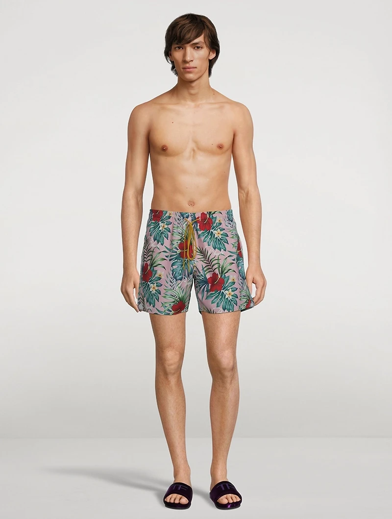 Swim Shorts With Hawaiian Logo