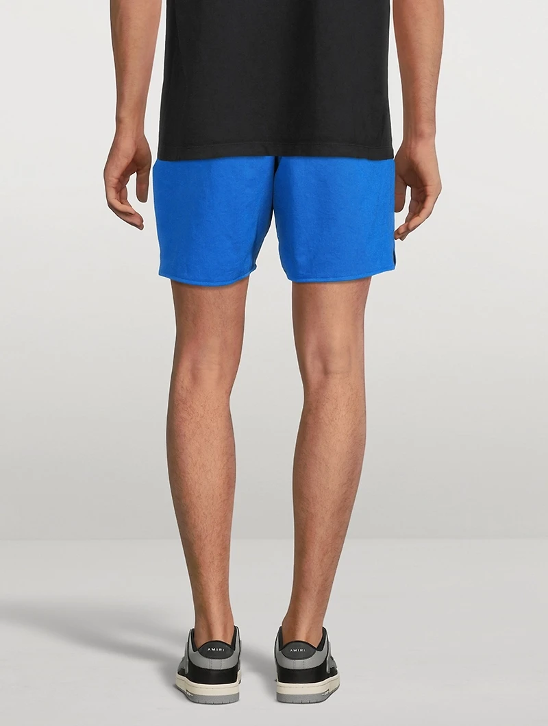 Cotton Sweat Shorts With Tonal Logo
