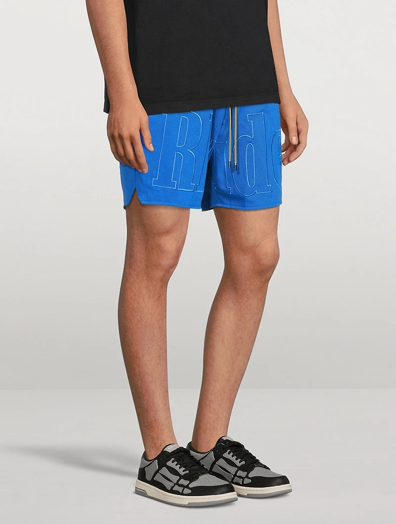 Cotton Sweat Shorts With Tonal Logo