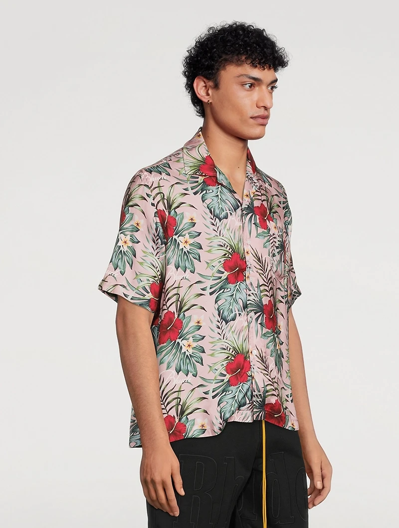 Short-Sleeve Shirt Hawaiian Logo Print