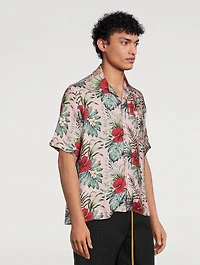 Short-Sleeve Shirt Hawaiian Logo Print