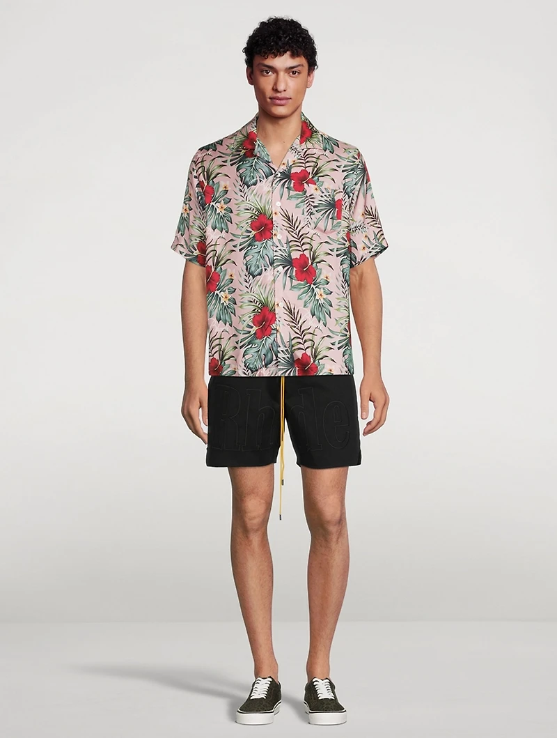 Short-Sleeve Shirt Hawaiian Logo Print