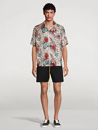 Short-Sleeve Shirt Hawaiian Logo Print