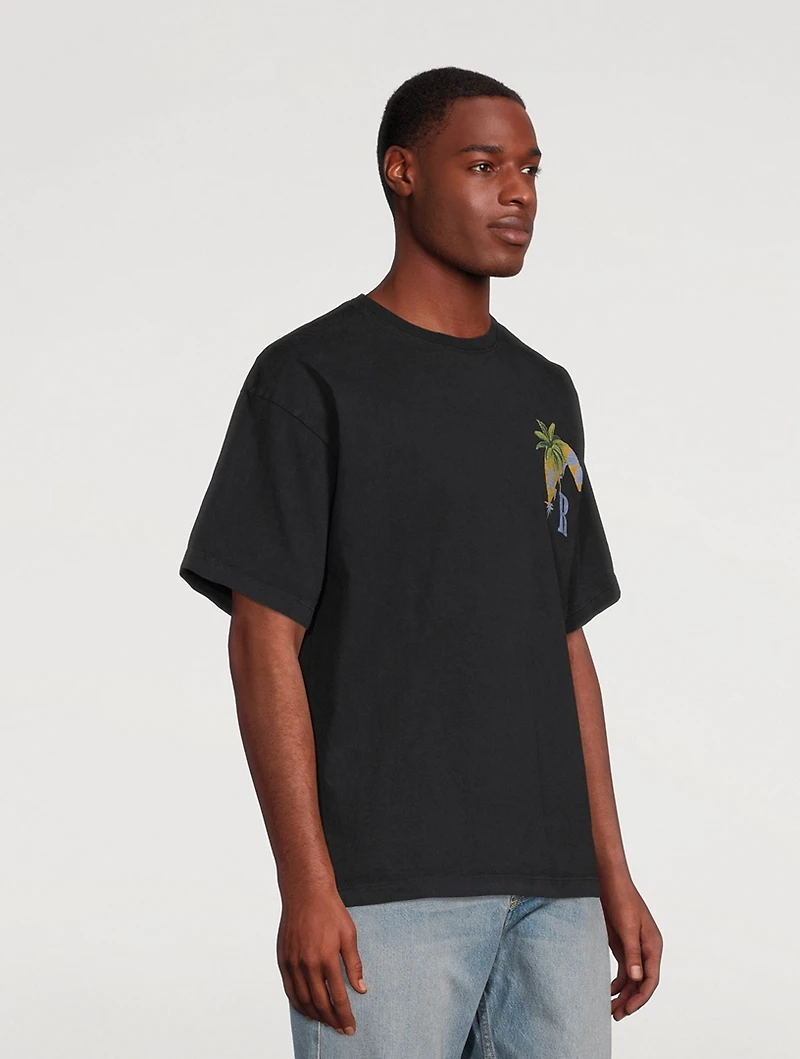 Moonlight Tropics Cotton T-Shirt