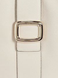 Medium Viv' Choc Leather Tote Bag