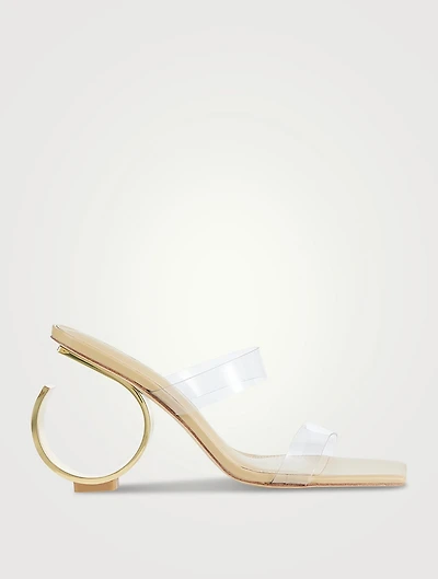 Idris Leather And PVC Mules