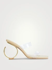 Idris Leather And PVC Mules