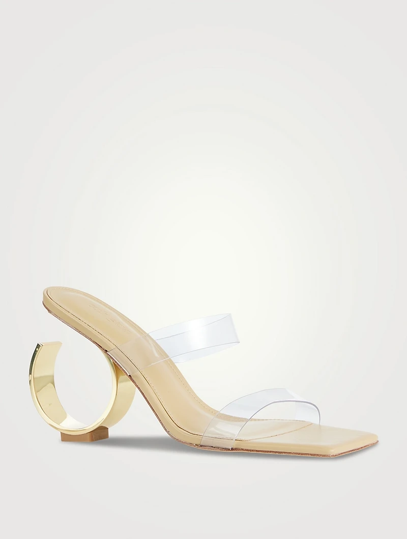 Idris Leather And PVC Mules