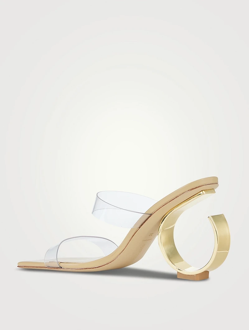 Idris Leather And PVC Mules