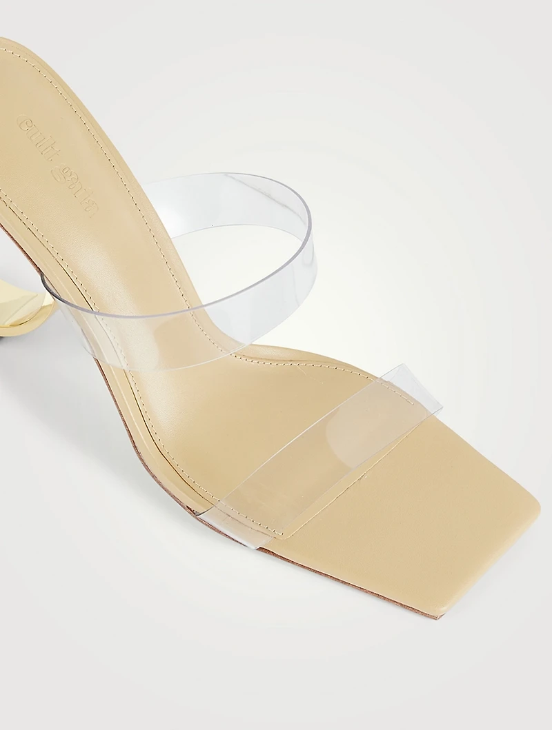 Idris Leather And PVC Mules