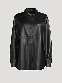 Leif Vegan Leather Shirt