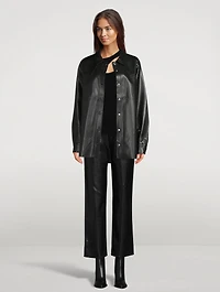 Leif Vegan Leather Shirt