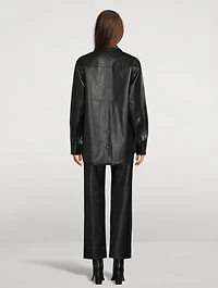 Leif Vegan Leather Shirt