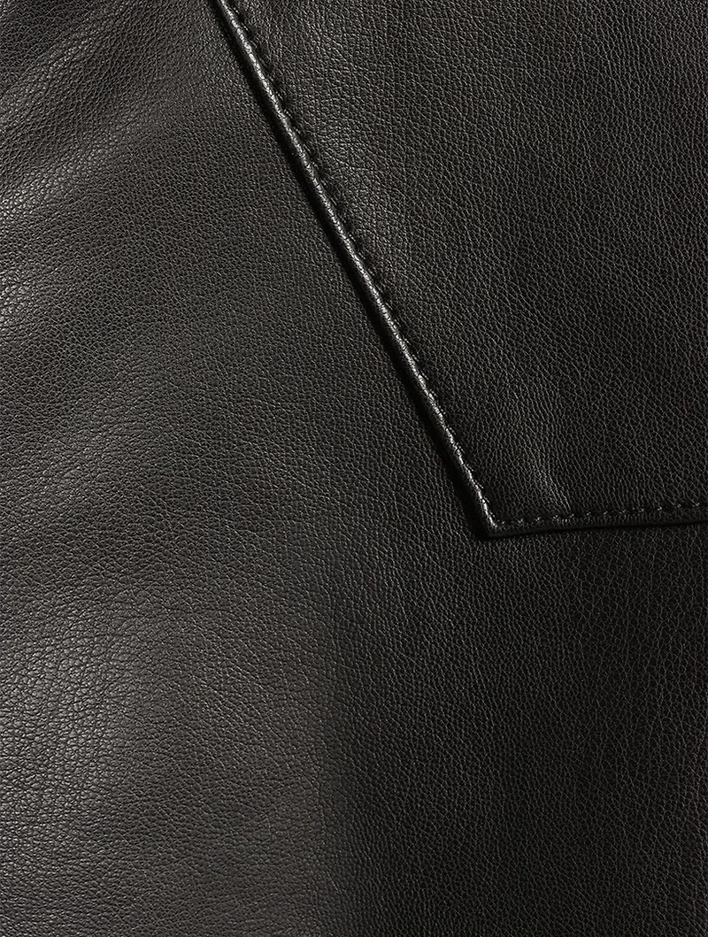 Leif Vegan Leather Shirt
