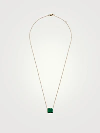 Cléo Daniela 14K Gold Emerald Cut Necklace