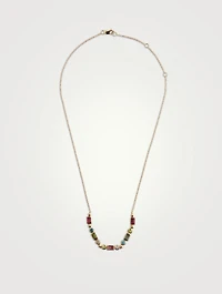 Cléo 14K Gold Baguette Mixte Necklace