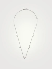Cléo 14K Gold Trio Station Necklace With Diamonds