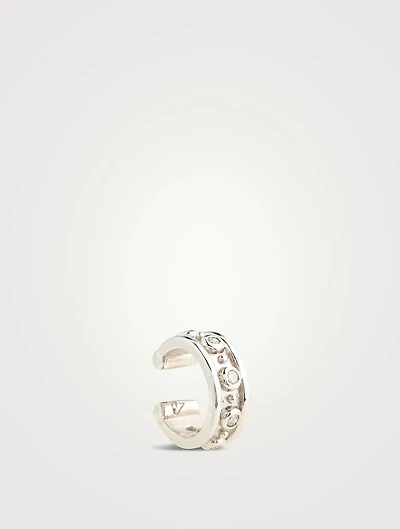 Méditerranée 14K White Gold Ear Cuff With Diamonds