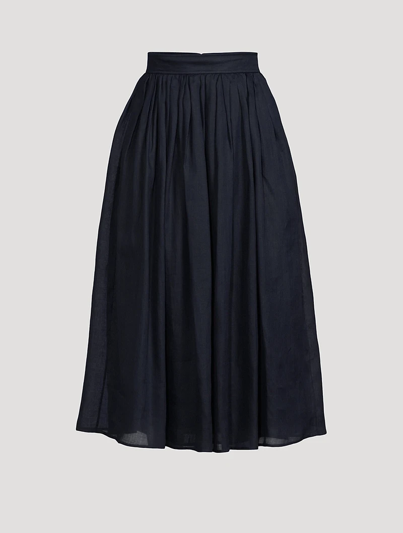 Ramie Midi Skirt