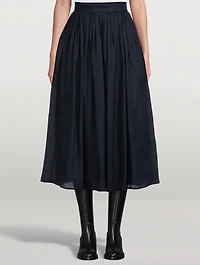 Ramie Midi Skirt