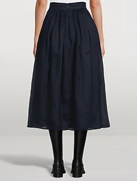 Ramie Midi Skirt