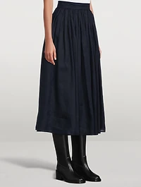 Ramie Midi Skirt