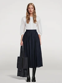 Ramie Midi Skirt