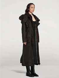 Barbour x Chloé Dani Ruffled Trench Coat