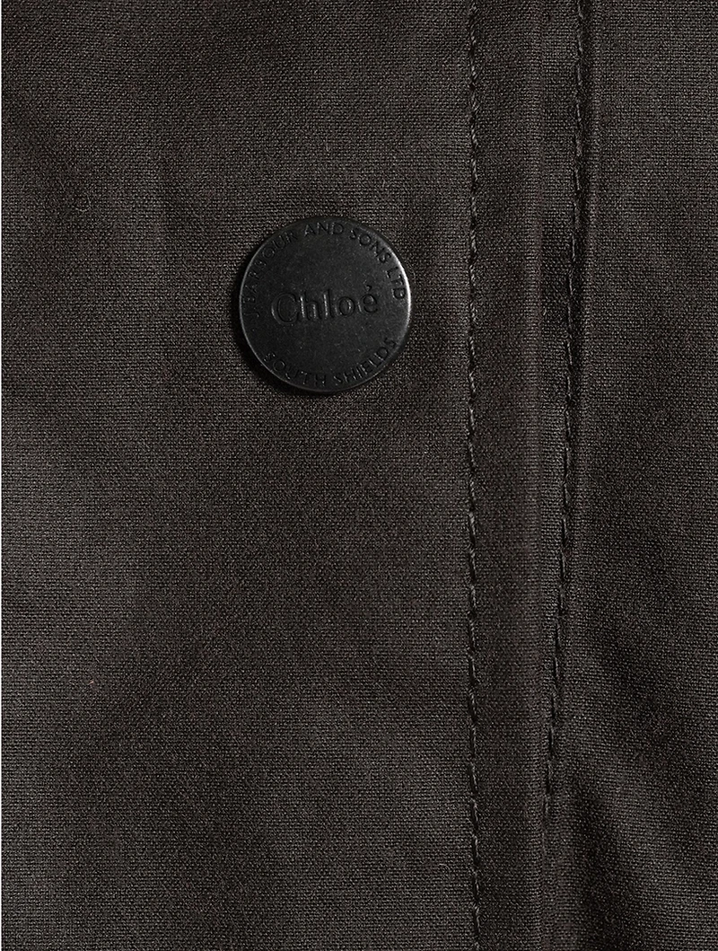 Barbour x Chloé Dani Ruffled Trench Coat