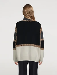 Half-Zip Wool And Cashmere Sweater